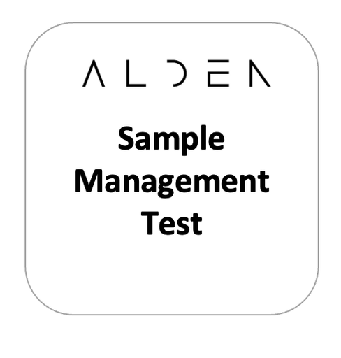 Alden Sample Management Test